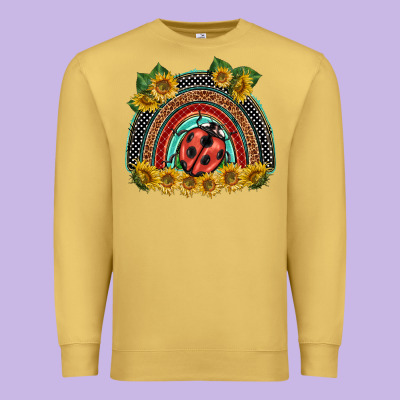 Ladybuy  Rainbow Premium Sweatshirt Designed By Barkaloodesign