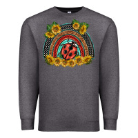 Charcoal Heather ladybuy  rainbow Premium Sweatshirt - BarkalooDesign