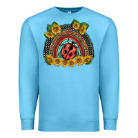 Ocean Blue ladybuy  rainbow Premium Sweatshirt - BarkalooDesign