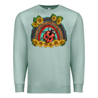 Seafoam ladybuy  rainbow Premium Sweatshirt - BarkalooDesign