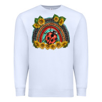 White ladybuy  rainbow Premium Sweatshirt - BarkalooDesign