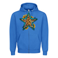 True Royal western leopard star Zipper Hoodie - HRA Design Shop