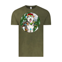 Vintage Olive husky and farm ornament Vintage Tee - RanaPortraitStore