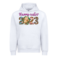 White Happy Easter 2023 Urban Hoodie - BundleAndBundleShop