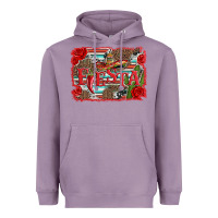 Lavender fiesta with sombrero background Heavyweight Hoodie - Artiststas