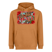 Meerkat fiesta with sombrero background Heavyweight Hoodie - Artiststas