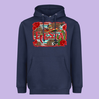 Fiesta With Sombrero Background Heavyweight Hoodie Designed By Artiststas