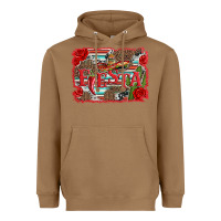Toasted Coconut fiesta with sombrero background Heavyweight Hoodie - Artiststas