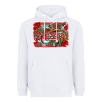 White fiesta with sombrero background Heavyweight Hoodie - Artiststas