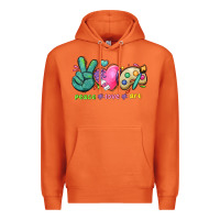 Carrot peace love art Premium Hoodie - NancyCooperArtShop