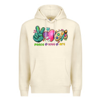 Sandshell peace love art Premium Hoodie - NancyCooperArtShop