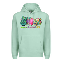 Seafoam peace love art Premium Hoodie - NancyCooperArtShop