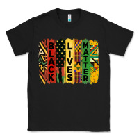 Black junetheenth black livesmatter brush stroke Classic Tee - HRA Design Shop