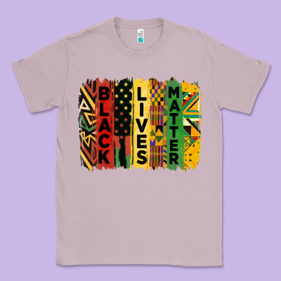 Junetheenth Black Livesmatter Brush Stroke Classic Tee Designed By Hra Design Shop