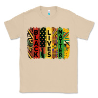 Mushroom junetheenth black livesmatter brush stroke Classic Tee - HRA Design Shop