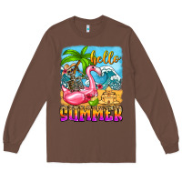 Chestnut hello summer skeleton Long Sleeve Tee - Zillion Design Studio