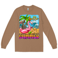 Toasted Coconut hello summer skeleton Long Sleeve Tee - Zillion Design Studio