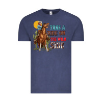 Vintage Denim take a ride on the wild side with rodeo Vintage Tee - texasbilliewilder