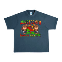 Midnight Navy juneteenth free ish since 1865 Urban Heavy Tee - texasbilliewilder