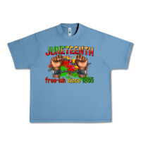 Pebble Blue juneteenth free ish since 1865 Urban Heavy Tee - texasbilliewilder