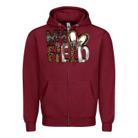 Burgundy my is on that field Zipper Hoodie - RacoonDesign