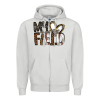 Dove Grey my is on that field Zipper Hoodie - RacoonDesign