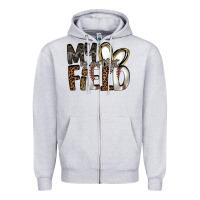 Heather Grey my is on that field Zipper Hoodie - RacoonDesign