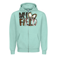 Seafoam my is on that field Zipper Hoodie - RacoonDesign