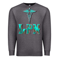 Charcoal Heather licensed practical nurse medical symbol Premium Sweatshirt - BarkalooDesign
