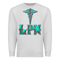 Dove Grey licensed practical nurse medical symbol Premium Sweatshirt - BarkalooDesign