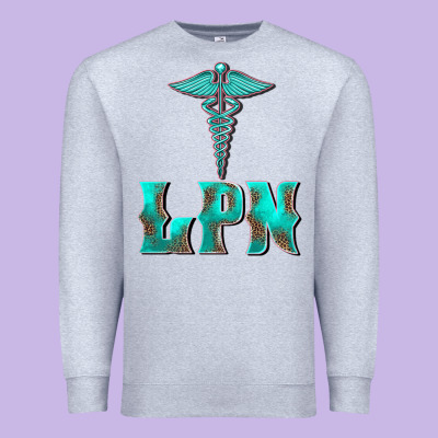 Licensed Practical Nurse Medical Symbol Premium Sweatshirt Designed By Barkaloodesign