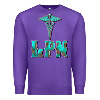 Purple licensed practical nurse medical symbol Premium Sweatshirt - BarkalooDesign