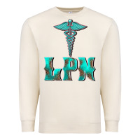 Sandshell licensed practical nurse medical symbol Premium Sweatshirt - BarkalooDesign