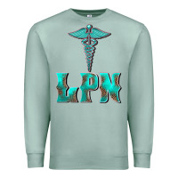Seafoam licensed practical nurse medical symbol Premium Sweatshirt - BarkalooDesign