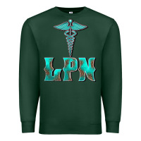 Sports Green licensed practical nurse medical symbol Premium Sweatshirt - BarkalooDesign