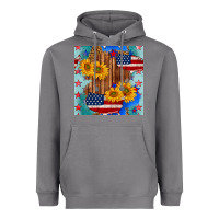 Storm usa map with sunflowers and leopard seamless pattern Heavyweight Hoodie - BundleAndBundleShop