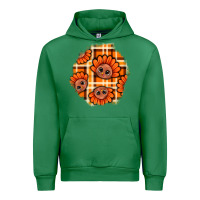 Emerald Thanksgiving Turkey With Tartan Patch Urban Hoodie - BundleAndBundleShop