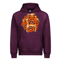 Mauve Wine Thanksgiving Turkey With Tartan Patch Urban Hoodie - BundleAndBundleShop