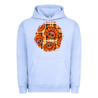 Pigment Grape Ice Thanksgiving Turkey With Tartan Patch Urban Hoodie - BundleAndBundleShop