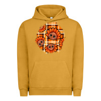 Pigment Peanut Butter Thanksgiving Turkey With Tartan Patch Urban Hoodie - BundleAndBundleShop