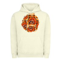 Pigment Pistachio Thanksgiving Turkey With Tartan Patch Urban Hoodie - BundleAndBundleShop
