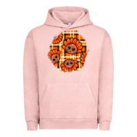 Pigment Salmon Thanksgiving Turkey With Tartan Patch Urban Hoodie - BundleAndBundleShop