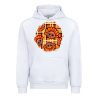 White Thanksgiving Turkey With Tartan Patch Urban Hoodie - BundleAndBundleShop