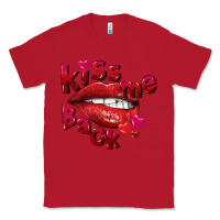 Red kiss me back Classic Tee - FaDigitalArtStudio