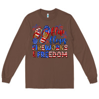 Chestnut flip flops fireworks and freedom Long Sleeve Tee - Zillion Design Studio