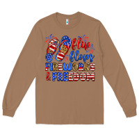 Toasted Coconut flip flops fireworks and freedom Long Sleeve Tee - Zillion Design Studio