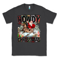 Smoke Howdy Christmas Rodeo Santa Classic Tee - FaDigitalArtStudio