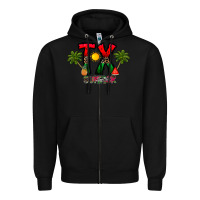 Black texas summer Zipper Hoodie - CowhideDigitalArt