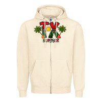 Sandshell texas summer Zipper Hoodie - CowhideDigitalArt