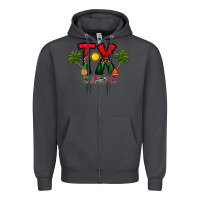 Smoke texas summer Zipper Hoodie - CowhideDigitalArt